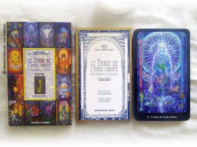 Le Tarot de L'Ange Liberté de Myrrha et Samuel Djian-Gutenberg - Graine d'Eden Développement personnel, spiritualité, tarots et oracles divinatoires, Bibliothèques des Oracles, avis, présentation, review , revue