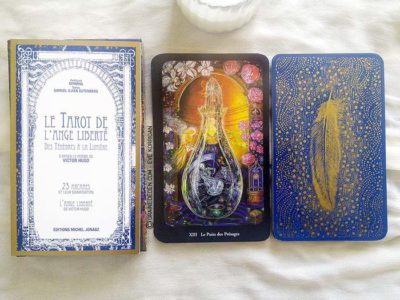 Le Tarot de L'Ange Liberté de Myrrha et Samuel Djian-Gutenberg - Graine d'Eden Développement personnel, spiritualité, tarots et oracles divinatoires, Bibliothèques des Oracles, avis, présentation, review , revue