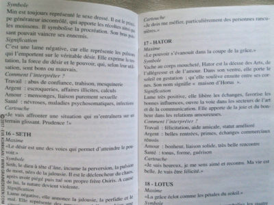 Oracle Egyptien de Marc Angel et Myrrha - Graine d'Eden Développement personnel, spiritualité, tarots et oracles divinatoires, Bibliothèques des Oracles, avis, présentation, review , revue