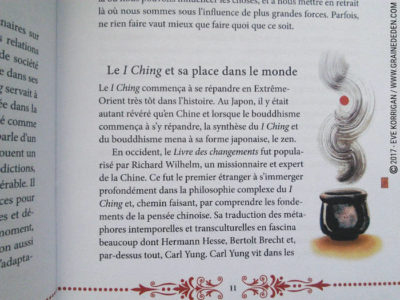 I Ching Oracle de Klaus et Marlies Holitzka - Graine d'Eden Développement personnel, spiritualité, tarots et oracles divinatoires, Bibliothèques des Oracles, avis, présentation, review , revue