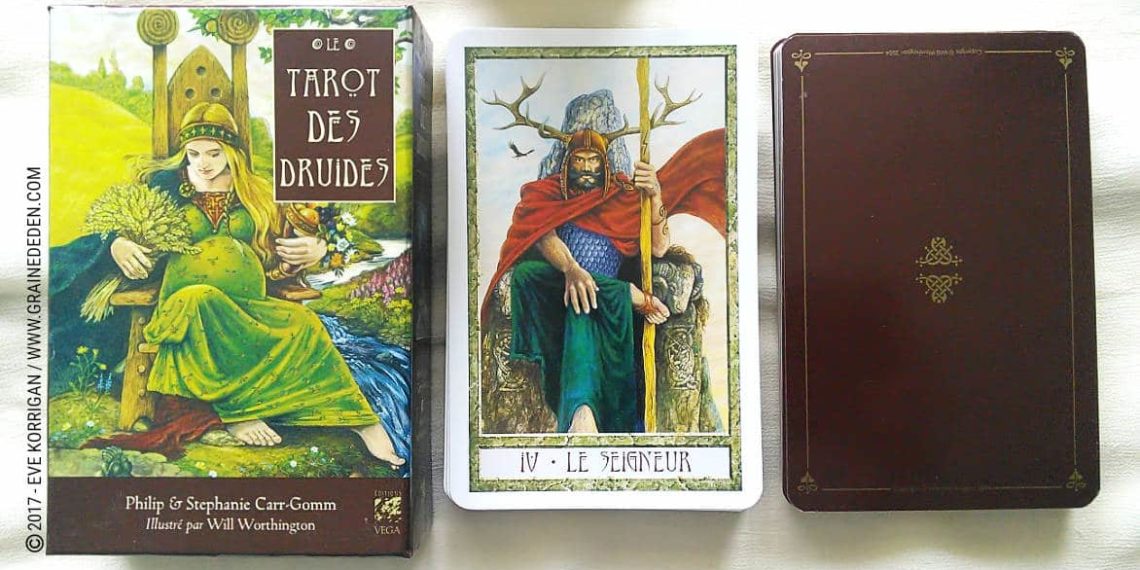 Le Tarot des Druides de Philip et Stephanie Carr-Gomm et Will Worthington - Graine d'Eden Développement personnel, spiritualité, tarots et oracles divinatoires, Bibliothèques des Oracles, avis, présentation, review , revue