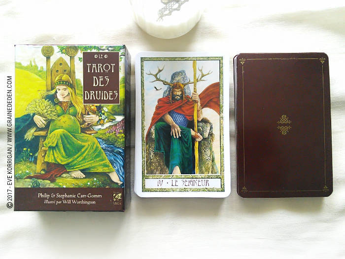 Le Tarot des Druides de Philip et Stephanie Carr-Gomm et Will Worthington - Graine d'Eden Développement personnel, spiritualité, tarots et oracles divinatoires, Bibliothèques des Oracles, avis, présentation, review , revue