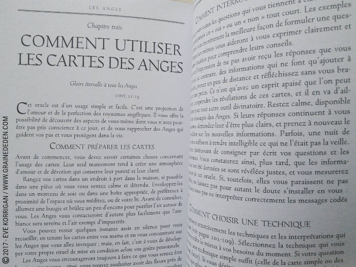 Les Anges Cartes Oracle de Ambika Wauters - Graine d'Eden Développement personnel, spiritualité, tarots et oracles divinatoires, Bibliothèques des Oracles, avis, présentation, review , revue