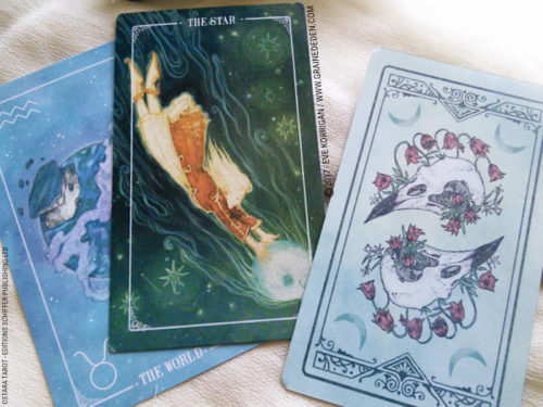 Ostara Tarot de Molly Applejohn, Eden Cooke, Krista Gibbard et Julia Iredale - Graine d'Eden Développement personnel, spiritualité, tarots et oracles divinatoires, Bibliothèques des Oracles, avis, présentation, review , revue