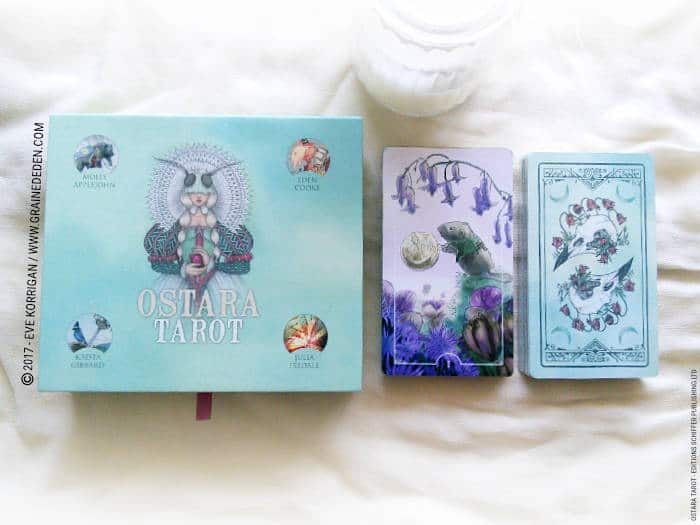 Ostara Tarot de Molly Applejohn, Eden Cooke, Krista Gibbard et Julia Iredale - Graine d'Eden Développement personnel, spiritualité, tarots et oracles divinatoires, Bibliothèques des Oracles, avis, présentation, review , revue