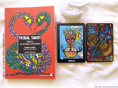 Tribal Tarot de Delphine Lhuillier - Graine d'Eden Développement personnel, spiritualité, tarots et oracles divinatoires, Bibliothèques des Oracles, avis, présentation, review , revue