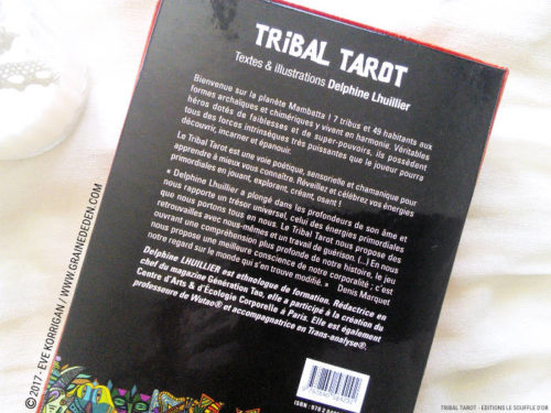 Tribal Tarot de Delphine Lhuillier - Graine d'Eden Développement personnel, spiritualité, tarots et oracles divinatoires, Bibliothèques des Oracles, avis, présentation, review , revue