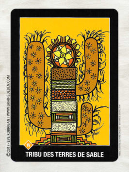 Tribal Tarot de Delphine Lhuillier - Graine d'Eden Développement personnel, spiritualité, tarots et oracles divinatoires, Bibliothèques des Oracles, avis, présentation, review , revue