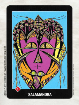 Tribal Tarot de Delphine Lhuillier - Graine d'Eden Développement personnel, spiritualité, tarots et oracles divinatoires, Bibliothèques des Oracles, avis, présentation, review , revue