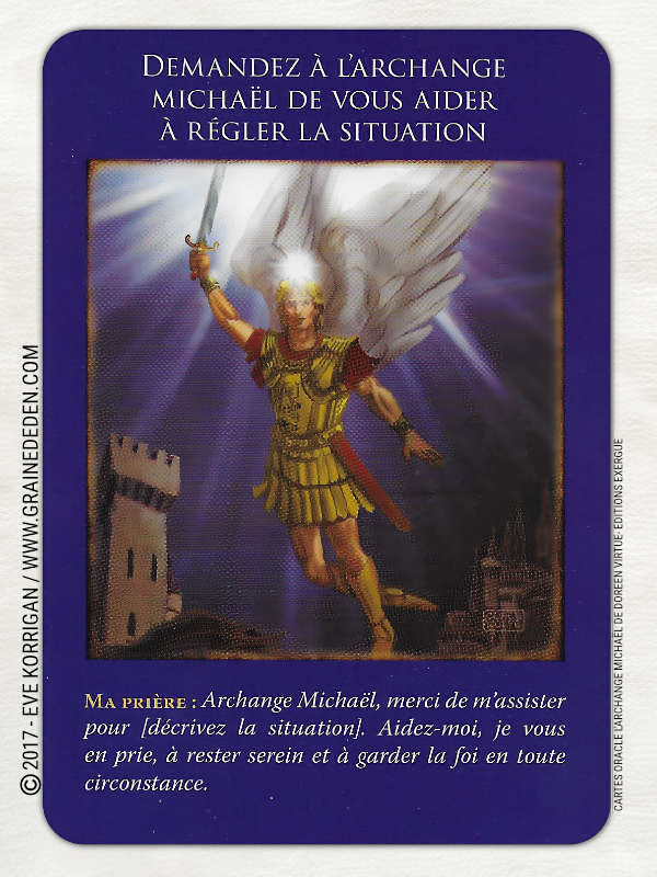 Cartes Oracle L'Archange Michaël de Doreen Virtue - Graine d'Eden Développement personnel, spiritualité, tarots et oracles divinatoires, Bibliothèques des Oracles, avis, présentation, review , revue