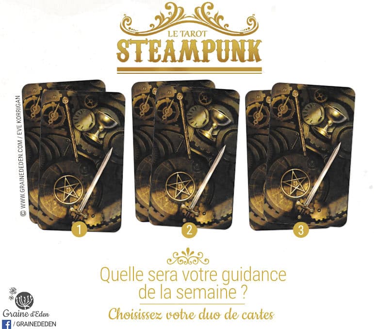 25 Septembre au 1 Octobre 2017 - Votre guidance de la semaine avec le Tarot Steampunk de Barbara Moore - Graine d'Eden Développement personnel, spiritualité, tarots et oracles divinatoires, Bibliothèques des Oracles, avis, présentation, review , revue