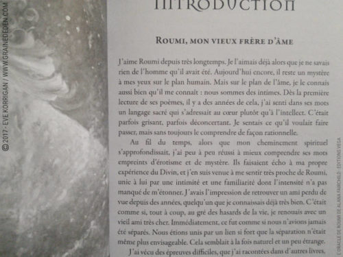 L'Oracle de Roumi de Alana Fairchild et Rassouli - Graine d'Eden Développement personnel, spiritualité, tarots et oracles divinatoires, Bibliothèques des Oracles, avis, présentation, review , revue