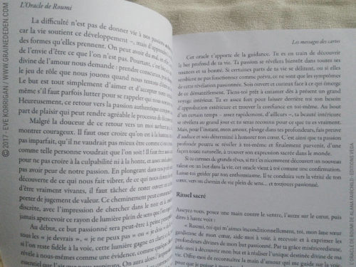 L'Oracle de Roumi de Alana Fairchild et Rassouli - Graine d'Eden Développement personnel, spiritualité, tarots et oracles divinatoires, Bibliothèques des Oracles, avis, présentation, review , revue