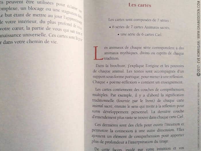 L'Oracle des Animaux Sacrés de Laila Del Monte - Graine d'Eden Développement personnel, spiritualité, tarots et oracles divinatoires, Bibliothèques des Oracles, avis, présentation, review , revue