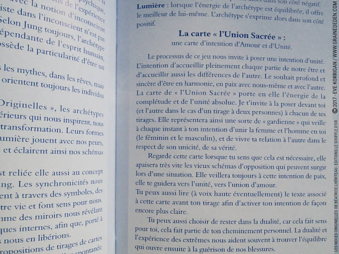 Graine d'Eden Développement personnel, spiritualité, tarots et oracles divinatoires, Bibliothèques des Oracles, avis, présentation, review , revue