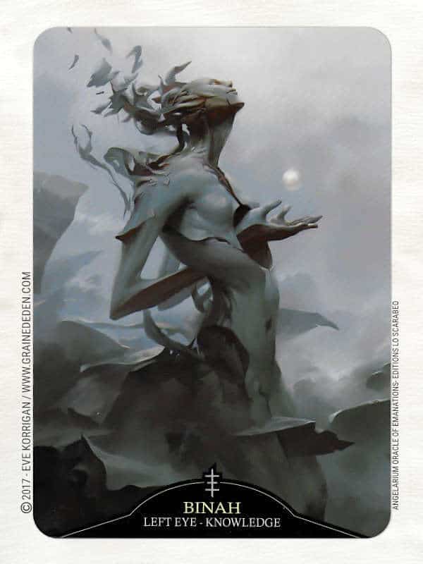 Angelarium Oracle of Emanations de Eli Minaya et Peter Mohrbacher - Graine d'Eden Développement personnel, spiritualité, tarots et oracles divinatoires, Bibliothèques des Oracles, avis, présentation, review , revue