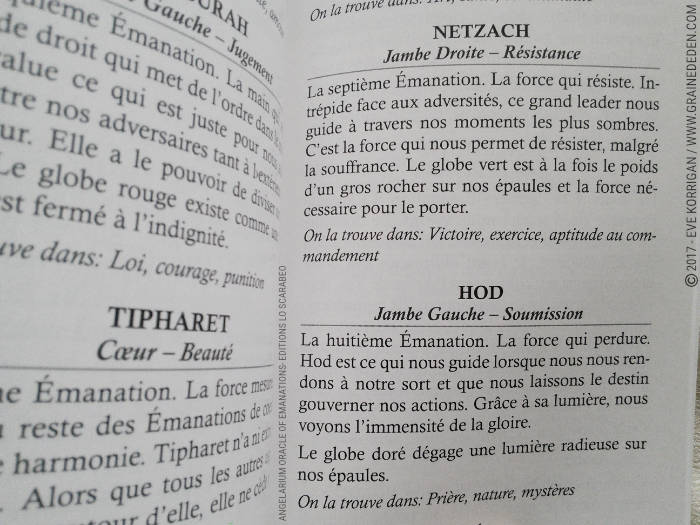 Angelarium Oracle of Emanations de Eli Minaya et Peter Mohrbacher - Graine d'Eden Développement personnel, spiritualité, tarots et oracles divinatoires, Bibliothèques des Oracles, avis, présentation, review , revue