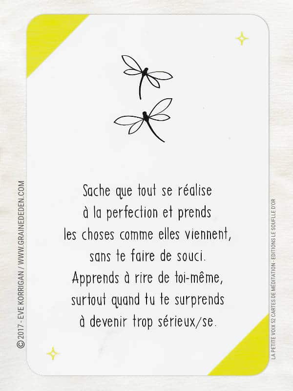 Les cartes La Petite Voix Eileen Caddy Avis et Review