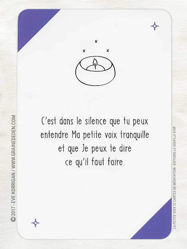 Les cartes La Petite Voix Eileen Caddy Avis et Review