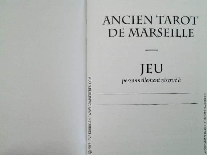 Coffret Luxe Or Ancien Tarot de Marseille Grimaud - Graine d'Eden Développement personnel, spiritualité, tarots et oracles divinatoires, Bibliothèques des Tarots, avis, présentation, review , revue