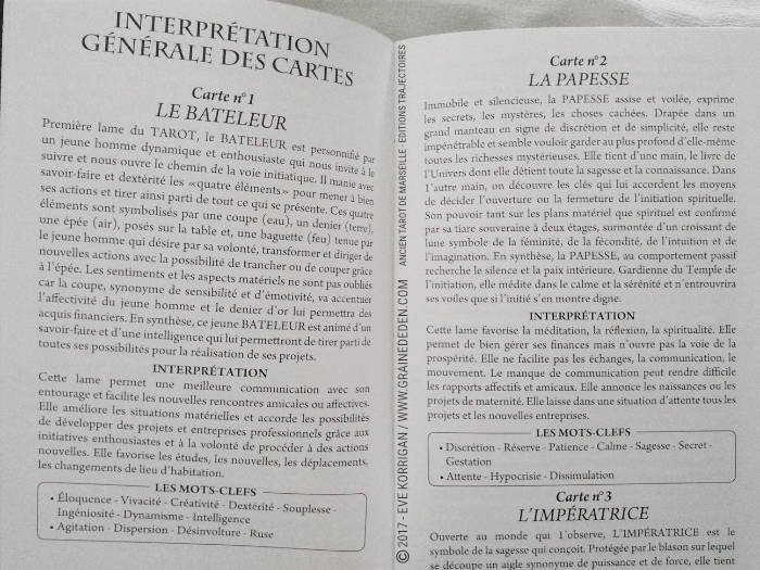 Coffret Luxe Or Ancien Tarot de Marseille Grimaud - Graine d'Eden Développement personnel, spiritualité, tarots et oracles divinatoires, Bibliothèques des Tarots, avis, présentation, review , revue