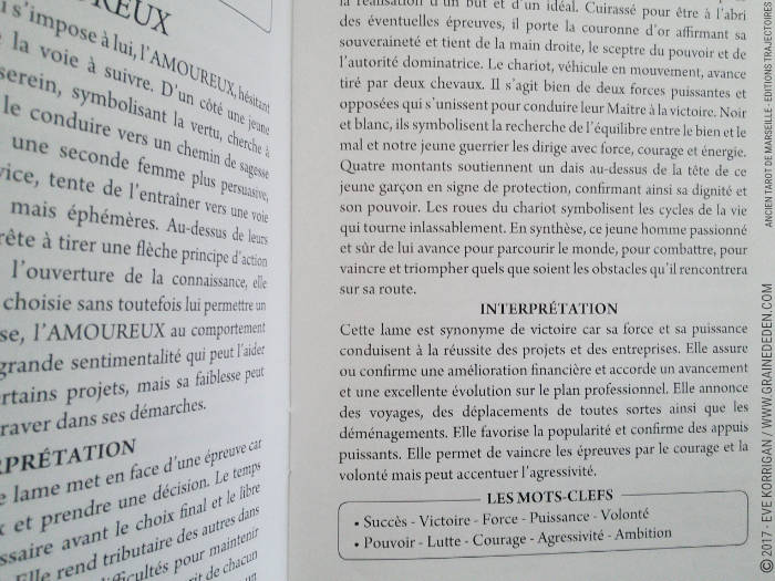 Coffret Luxe Or Ancien Tarot de Marseille Grimaud - Graine d'Eden Développement personnel, spiritualité, tarots et oracles divinatoires, Bibliothèques des Tarots, avis, présentation, review , revue