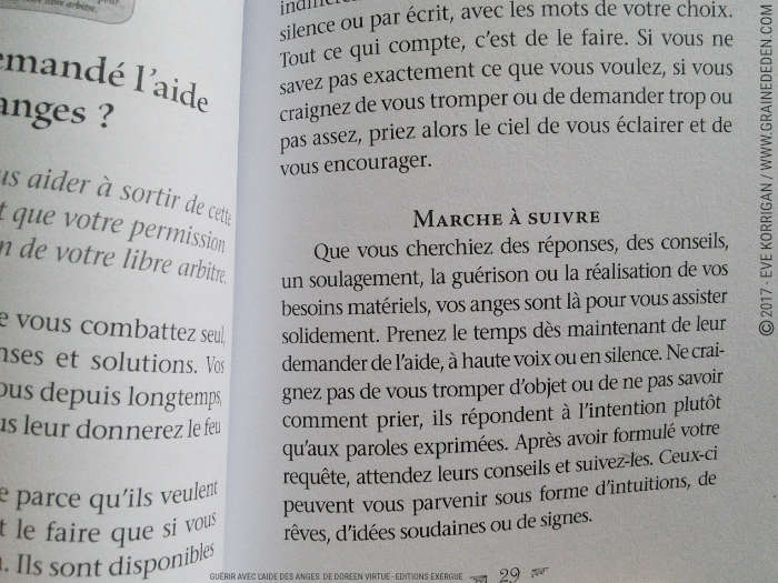 Guérir avec l'Aide des Anges Cartes Oracle de Doreen Virtue - Graine d'Eden Développement personnel, spiritualité, tarots et oracles divinatoires, Bibliothèques des Oracles, avis, présentation, review , revue