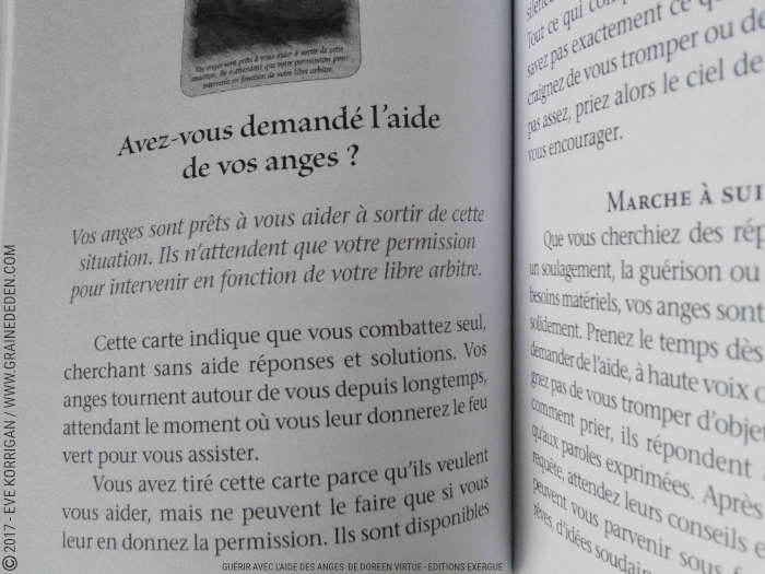 Guérir avec l'Aide des Anges Cartes Oracle de Doreen Virtue - Graine d'Eden Développement personnel, spiritualité, tarots et oracles divinatoires, Bibliothèques des Oracles, avis, présentation, review , revue