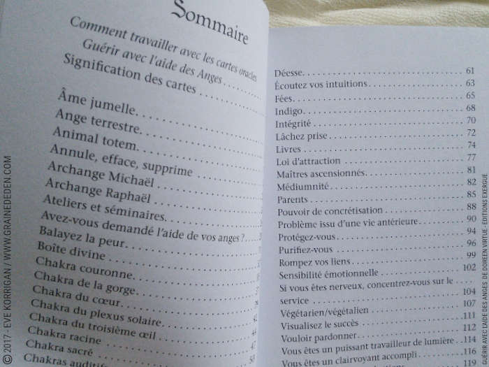 Guérir avec l'Aide des Anges Cartes Oracle de Doreen Virtue - Graine d'Eden Développement personnel, spiritualité, tarots et oracles divinatoires, Bibliothèques des Oracles, avis, présentation, review , revue