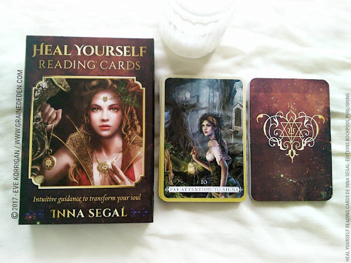 Heal Yourself Reading Cards de Inna Segal - Graine d'Eden Développement personnel, spiritualité, tarots et oracles divinatoires, Bibliothèques des Oracles, avis, présentation, review , revue