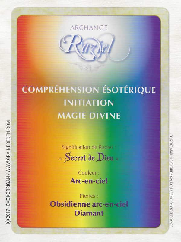 L'Oracle des Archanges de Chris Verbeke - Graine d'Eden Développement personnel, spiritualité, tarots et oracles divinatoires, Bibliothèques des Oracles, avis, présentation, review , revue