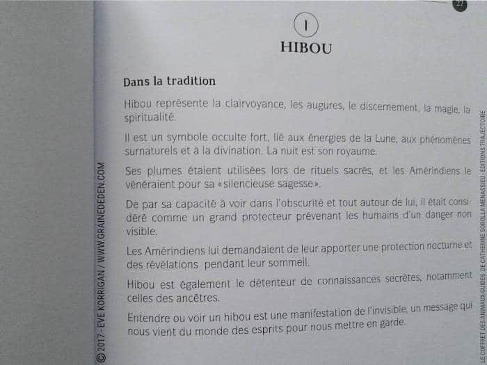 Le Coffret des Animaux-Guides de Catherine Sorolla Menassieu - L'Officiel - Graine d'Eden Développement personnel, spiritualité, tarots et oracles divinatoires, Bibliothèques des Oracles, avis, présentation, review , revue