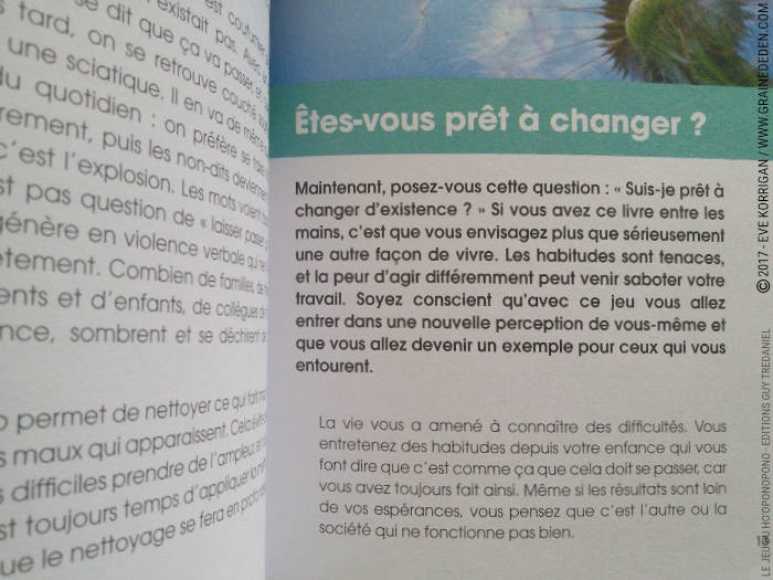 Le Jeu du Ho'oponopono de Nathalie Lamboy et Marc Kucharz - Graine d'Eden Développement personnel, spiritualité, tarots et oracles divinatoires, Bibliothèques des Oracles, avis, présentation, review , revue