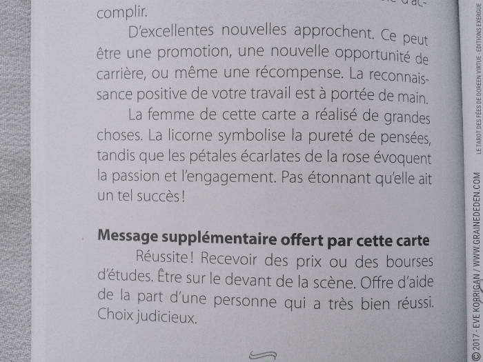 Le Tarot des Fées de Doreen Virtue et Radleigh Valentine- Graine d'Eden Développement personnel, spiritualité, tarots et oracles divinatoires, Bibliothèques des Tarots, avis, présentation, review , revue