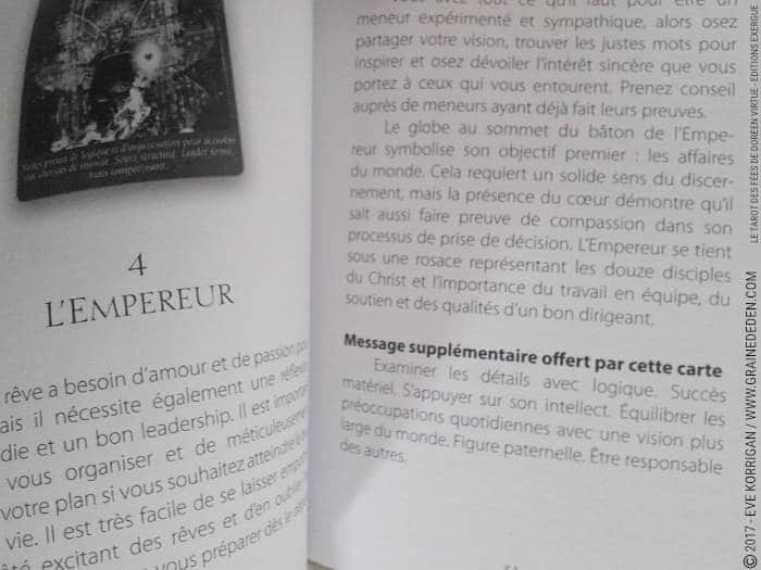 Le Tarot des Fées de Doreen Virtue et Radleigh Valentine- Graine d'Eden Développement personnel, spiritualité, tarots et oracles divinatoires, Bibliothèques des Tarots, avis, présentation, review , revue