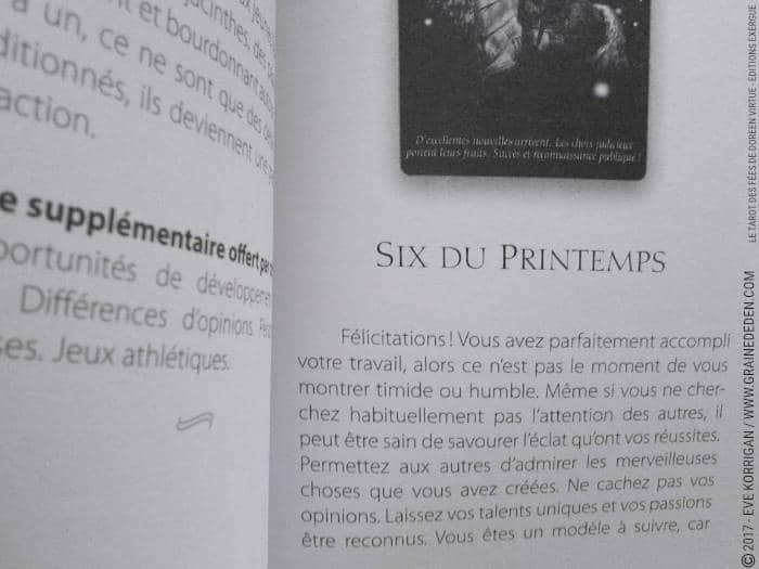 Le Tarot des Fées de Doreen Virtue et Radleigh Valentine- Graine d'Eden Développement personnel, spiritualité, tarots et oracles divinatoires, Bibliothèques des Tarots, avis, présentation, review , revue