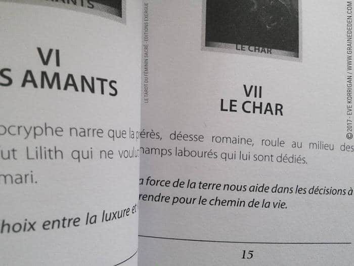 Le Tarot du Féminin Sacré de Floreana Nativo - Graine d'Eden Développement personnel, spiritualité, tarots et oracles divinatoires, Bibliothèques des Tarots, avis, présentation, review , revue