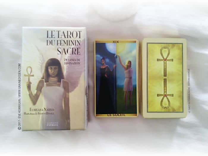 Le Tarot du Féminin Sacré de Floreana Nativo - Graine d'Eden Développement personnel, spiritualité, tarots et oracles divinatoires, Bibliothèques des Tarots, avis, présentation, review , revue