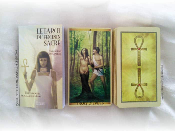 Le Tarot du Féminin Sacré de Floreana Nativo - Graine d'Eden Développement personnel, spiritualité, tarots et oracles divinatoires, Bibliothèques des Tarots, avis, présentation, review , revue