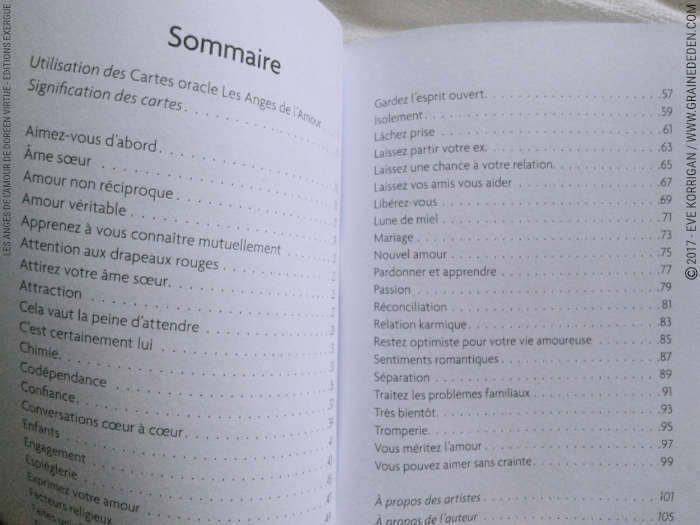 Les Anges de l'Amour Cartes Oracle de Doreen Virtue - Graine d'Eden Développement personnel, spiritualité, tarots et oracles divinatoires, Bibliothèques des Oracles, avis, présentation, review , revue