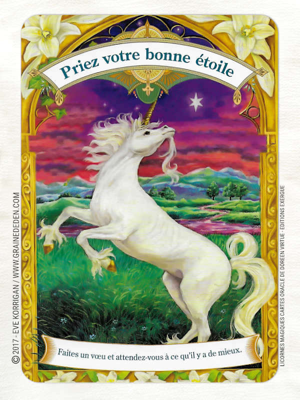 Licornes Magiques Cartes Oracle de Doreen Virtue - Graine d'Eden Développement personnel, spiritualité, tarots et oracles divinatoires, Bibliothèques des Oracles, avis, présentation, review , revue