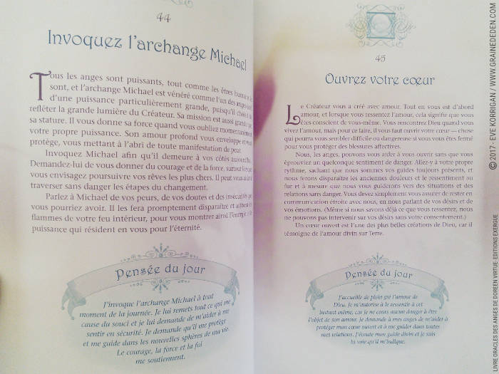 Le Livre Oracles des Anges 365 Conseils de vos Anges de Doreen Virtue - Graine d'Eden Développement personnel, spiritualité, tarots et oracles divinatoires, Livres, Bibliothèques des Livres, avis, présentation, review , revue