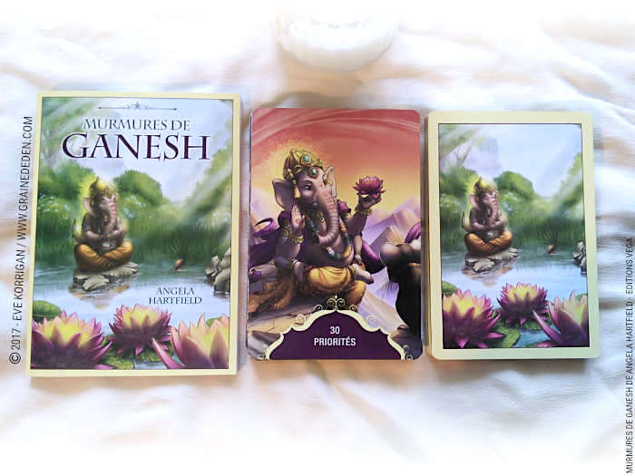 Murmures de Ganesh Cartes Oracle de Angela Hartfield - Graine d'Eden Développement personnel, spiritualité, tarots et oracles divinatoires, Bibliothèques des Oracles, avis, présentation, review , revue