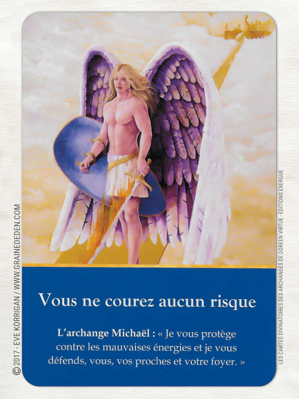 Cartes Divinatoires des Archanges de Doreen Virtue - Graine d'Eden Développement personnel, spiritualité, tarots et oracles divinatoires, Bibliothèques des Oracles, avis, présentation, review , revue