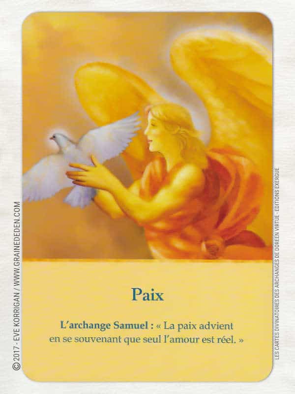 Cartes Divinatoires des Archanges de Doreen Virtue - Graine d'Eden Développement personnel, spiritualité, tarots et oracles divinatoires, Bibliothèques des Oracles, avis, présentation, review , revue