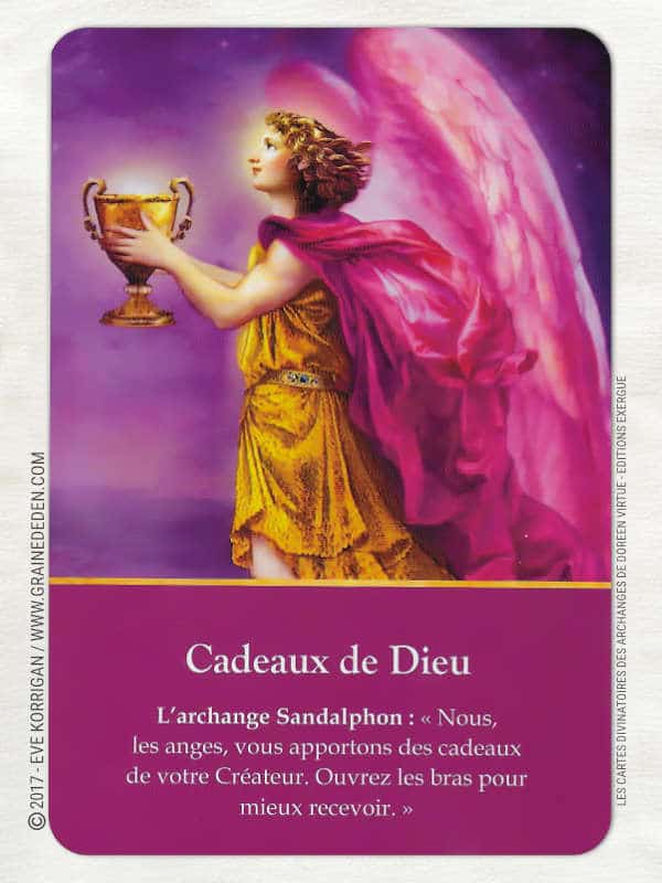 Cartes Divinatoires des Archanges de Doreen Virtue - Graine d'Eden Développement personnel, spiritualité, tarots et oracles divinatoires, Bibliothèques des Oracles, avis, présentation, review , revue