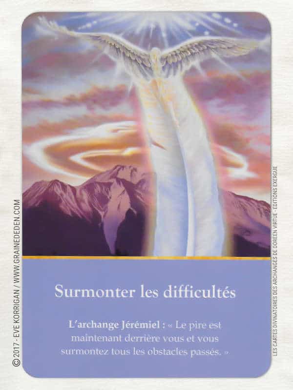 Cartes Divinatoires des Archanges de Doreen Virtue - Graine d'Eden Développement personnel, spiritualité, tarots et oracles divinatoires, Bibliothèques des Oracles, avis, présentation, review , revue