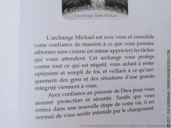 Cartes divinatoires des Saints et Anges de Doreen Virtue - Graine d'Eden Développement personnel, spiritualité, tarots et oracles divinatoires, Bibliothèques des Oracles, avis, présentation, review , revue