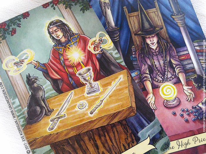 Everyday Witch Tarot de Deborah Blake et Elisabeth Alba - Graine d'Eden Développement personnel, spiritualité, tarots et oracles divinatoires, Bibliothèques des Tarots, avis, présentation, review , revue