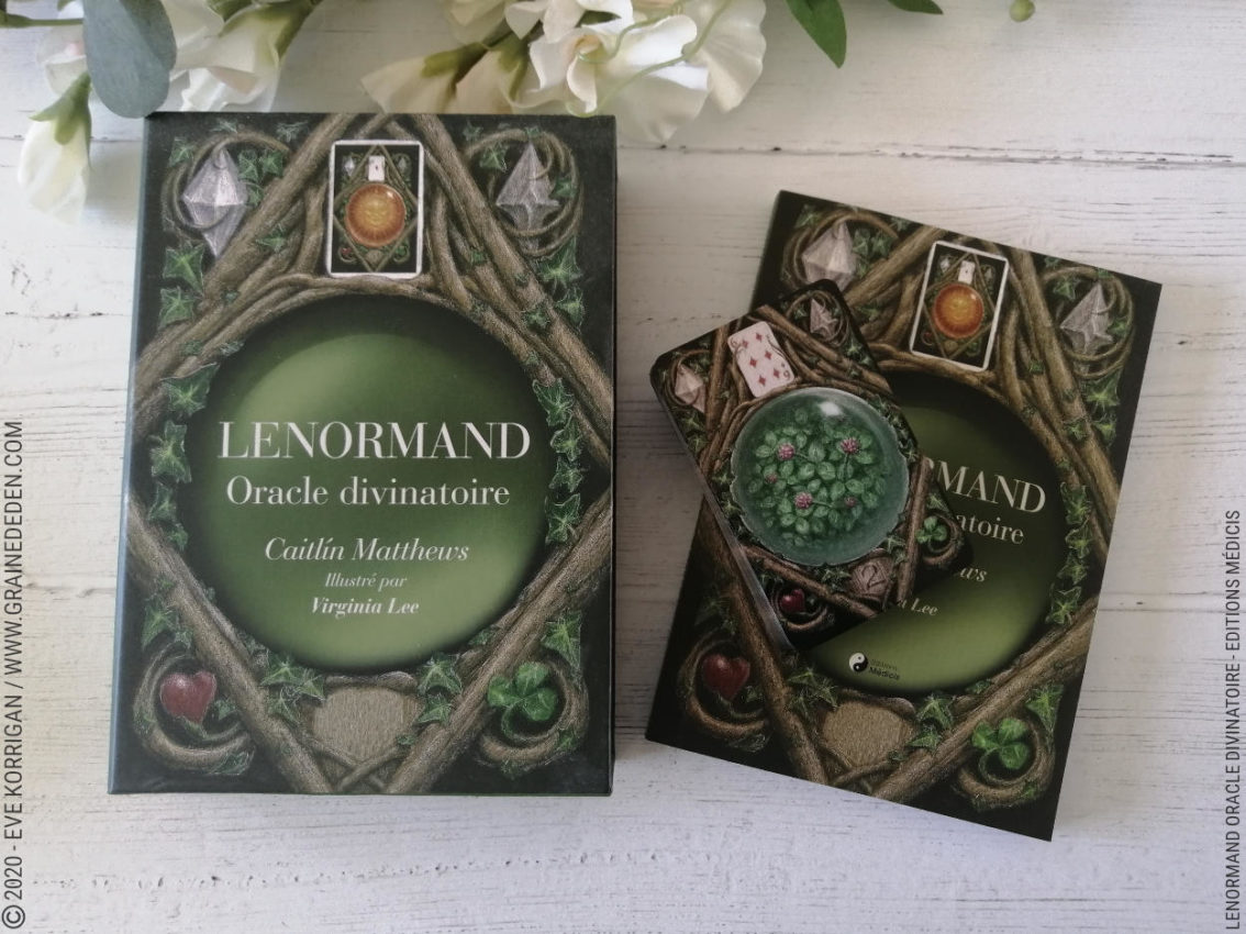 Lenormand oracle Divinatoire de Caitlin Matthews - Graine d'Eden Développement personnel, spiritualité, tarots et oracles divinatoires, Bibliothèques des Oracles, avis, présentation, review , revue